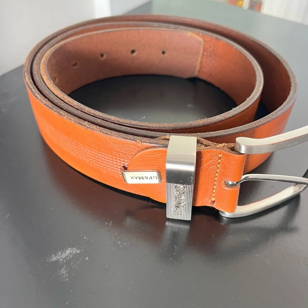 GP&Max Made in Italy Leather Belt Sz 38/40